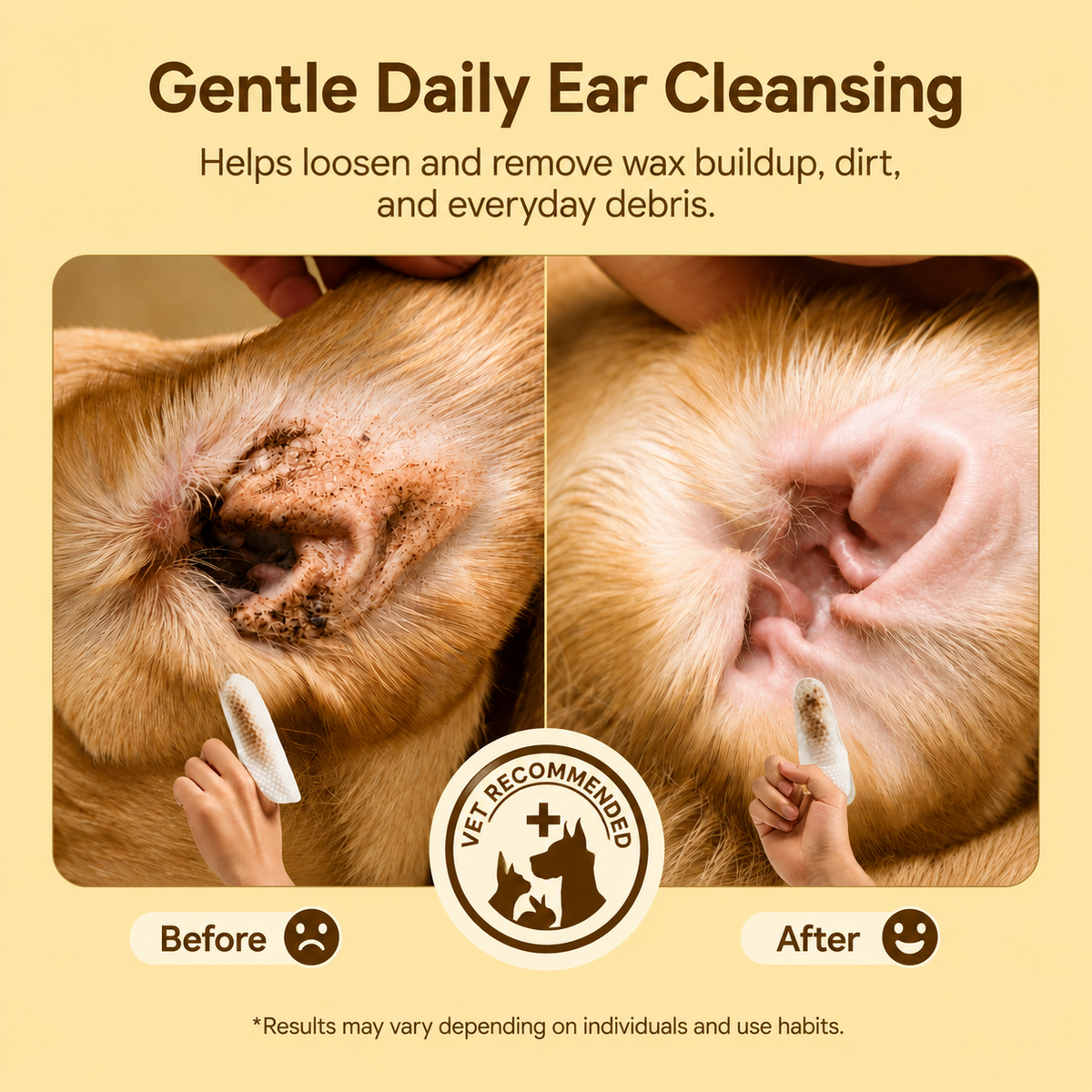 Furcare Ear Finger Wipes